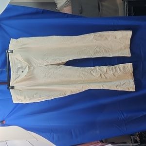 Liz & Co Bootcut White Corduroy Jeans Pants 5 Pocket 24W